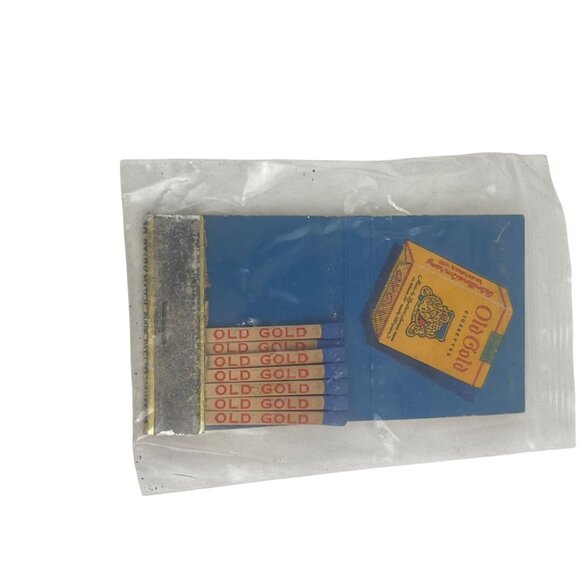 Vintage Old Gold Cigarette Matchbook with Matches and Striker Sealed Packaging - Picture 7 of 8